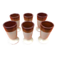 6 Mazagrans Basque Enamelled ceramic