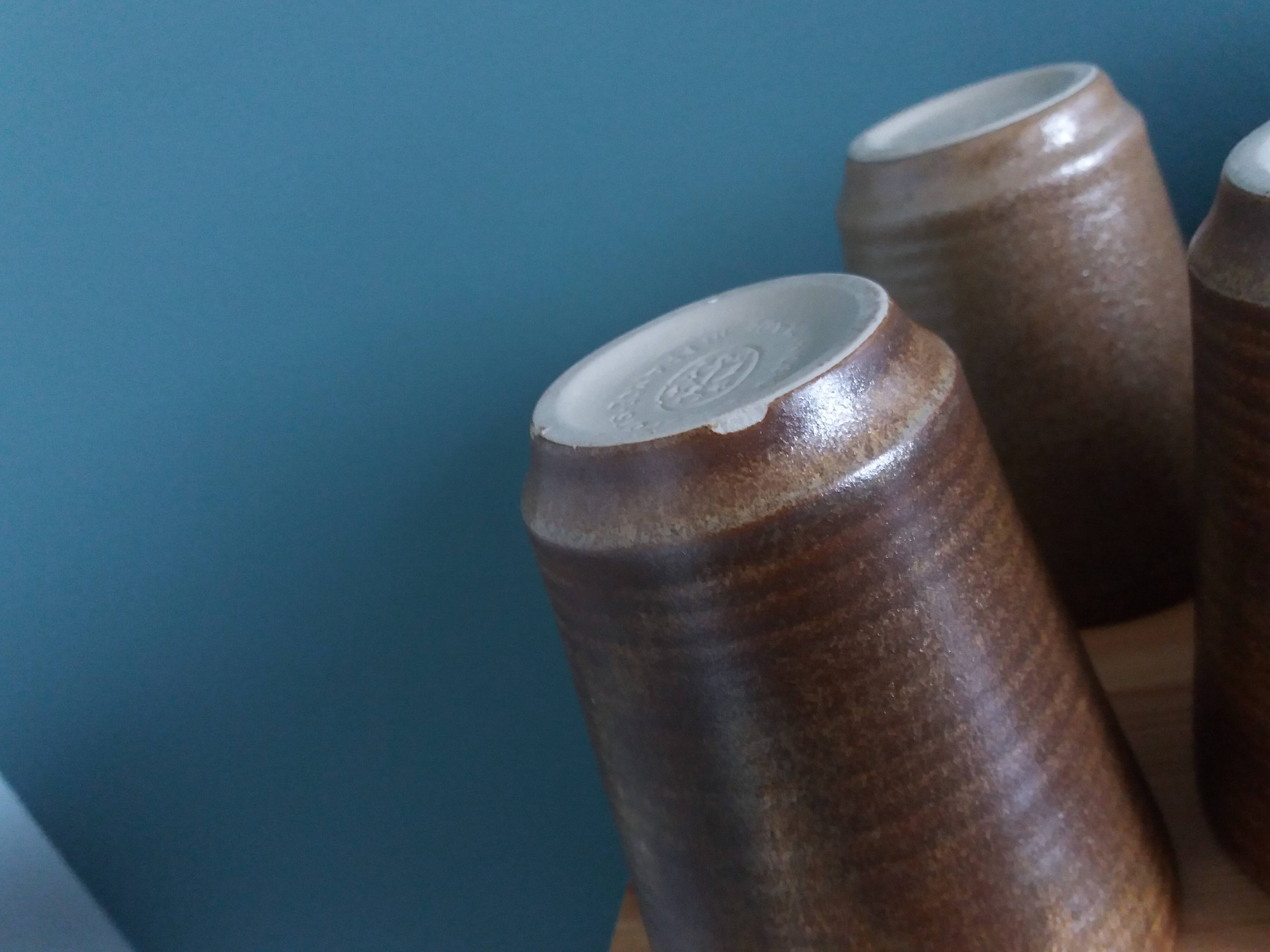 Digoin stoneware cider or orangeade service