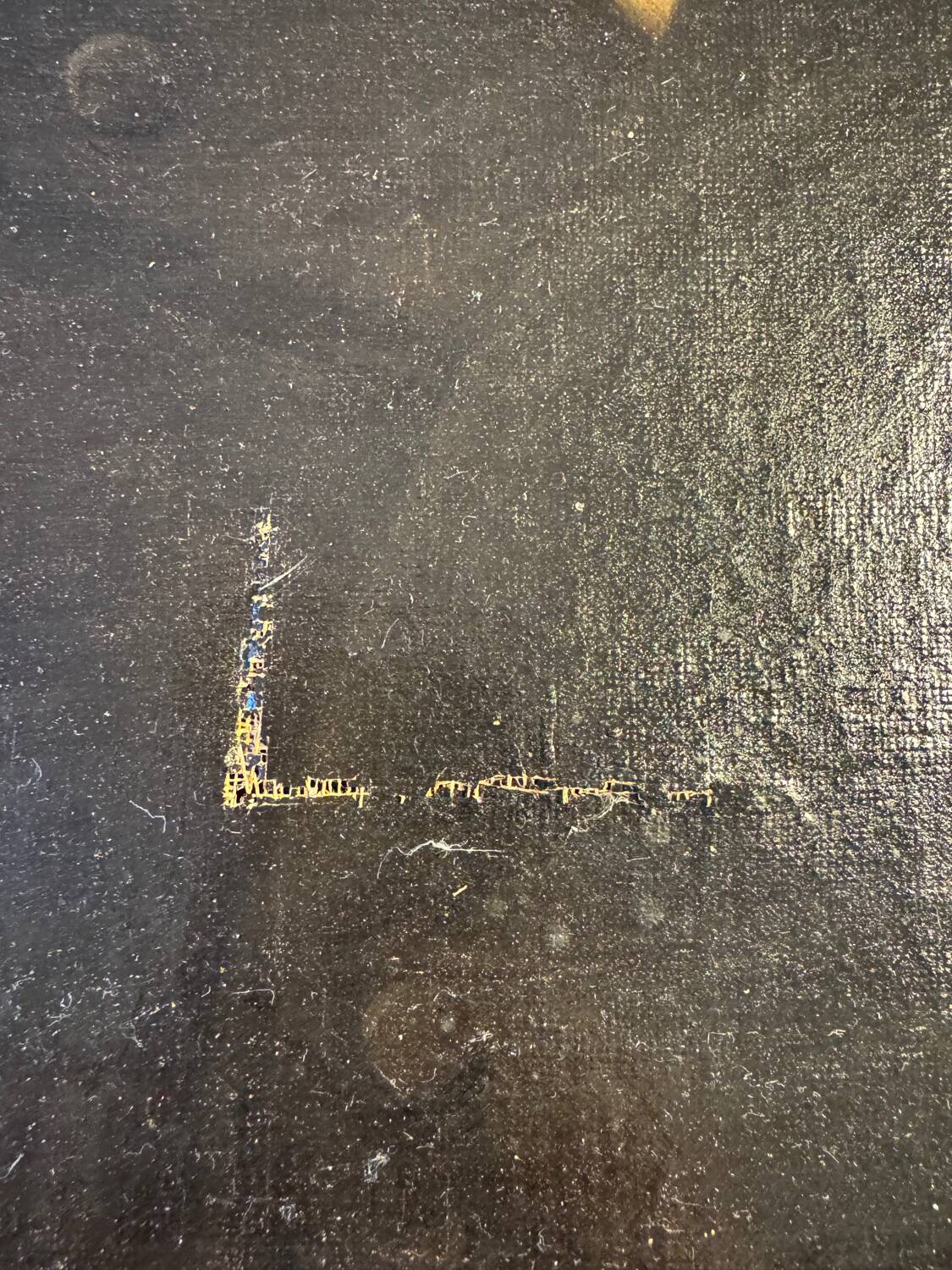 Old portrait painting from the early 20th century