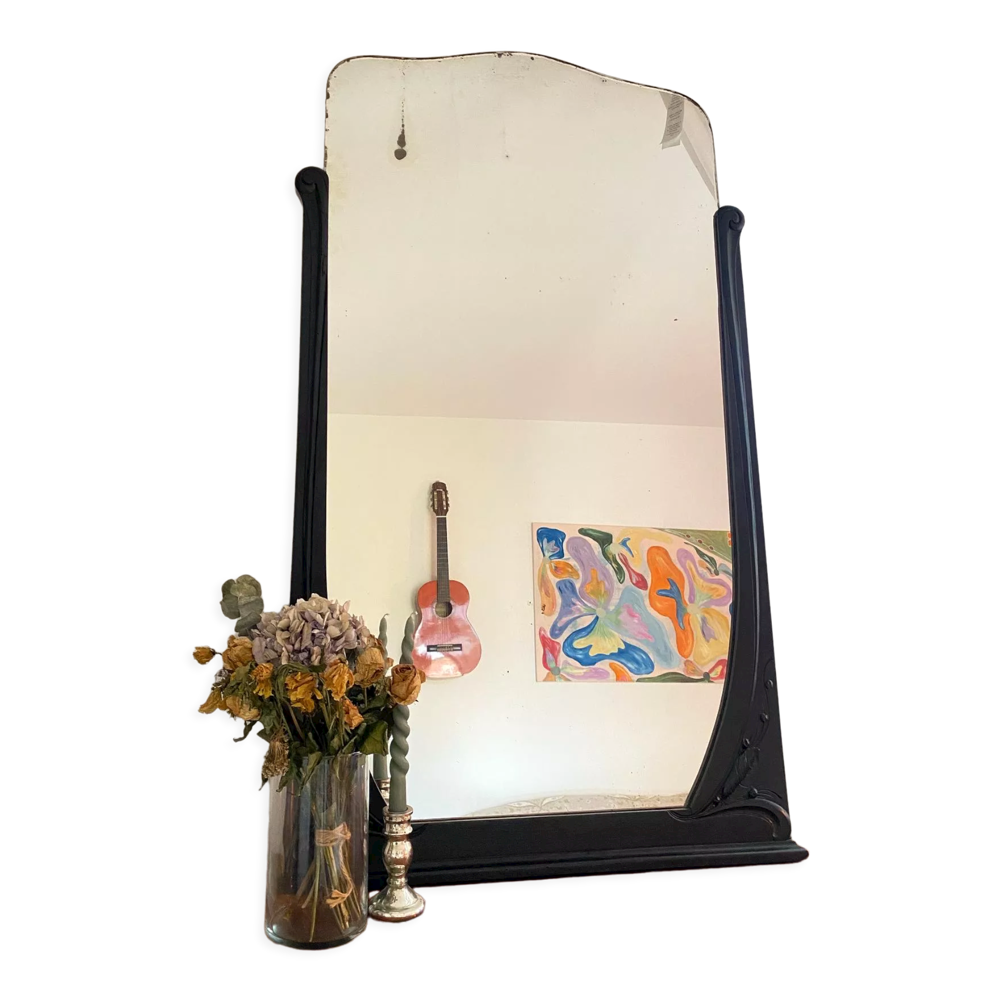Black Art Deco mirror