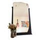 Miroir art déco noir 75x126cm
