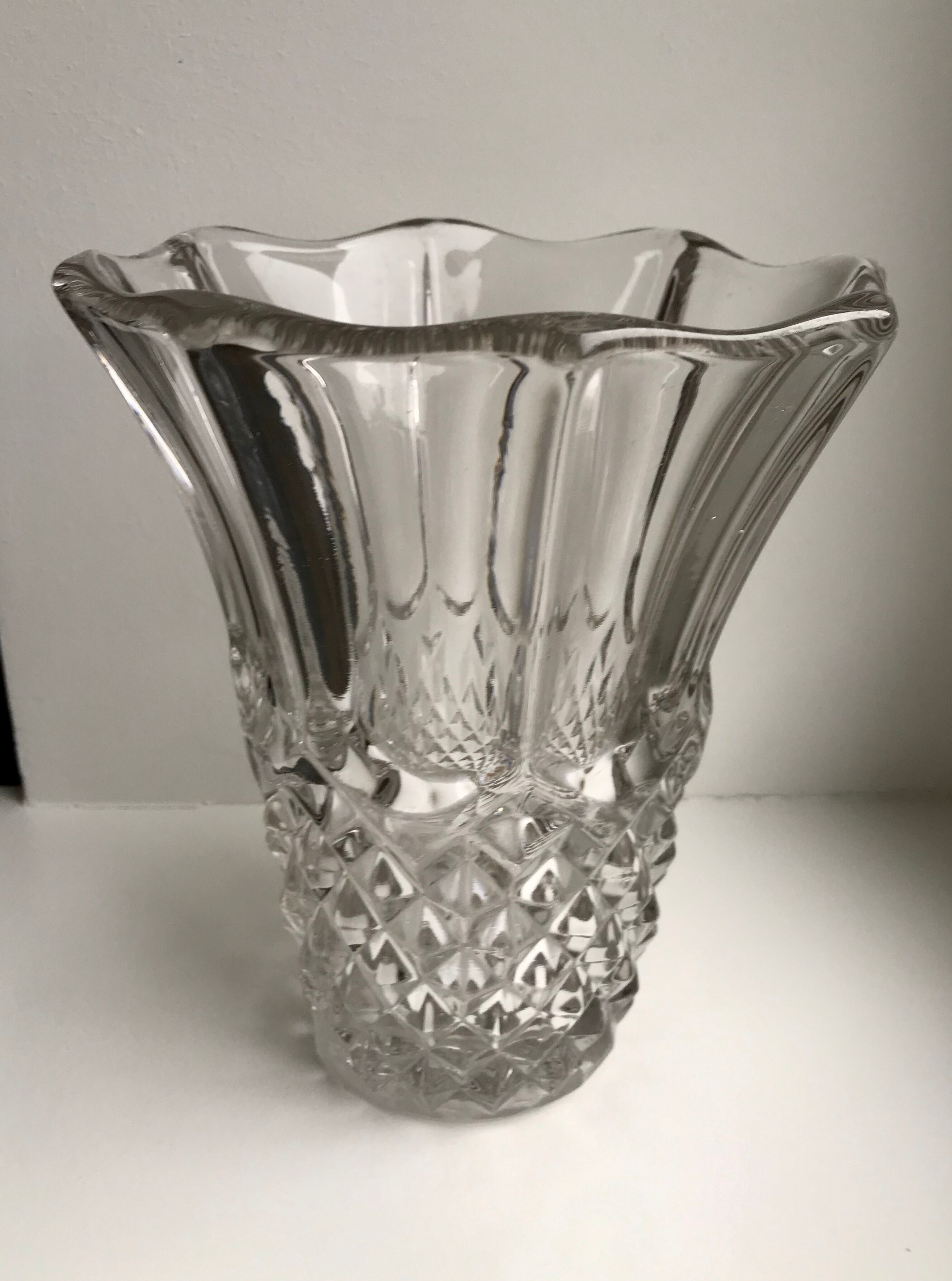 Vase en cristal années 30-40
