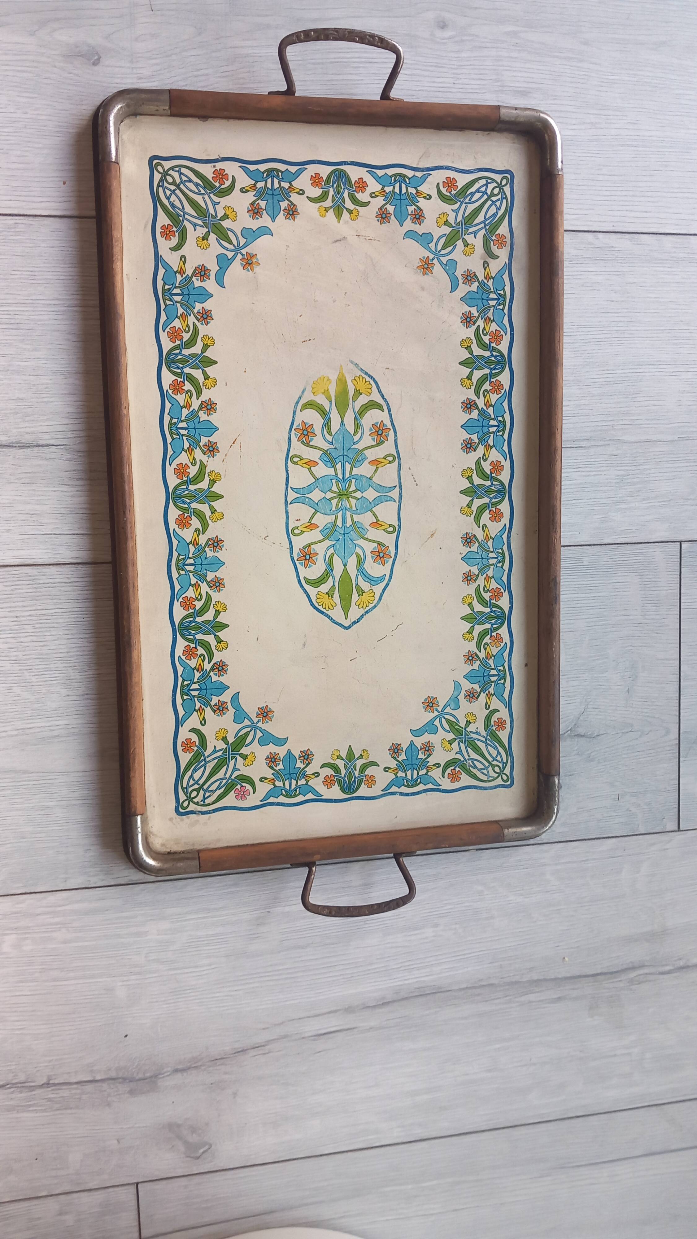 Petit plateau cuisine ancien en bois