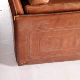 Paire de canapés cuir Roche Bobois