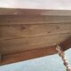 Old patina farm table turned feet