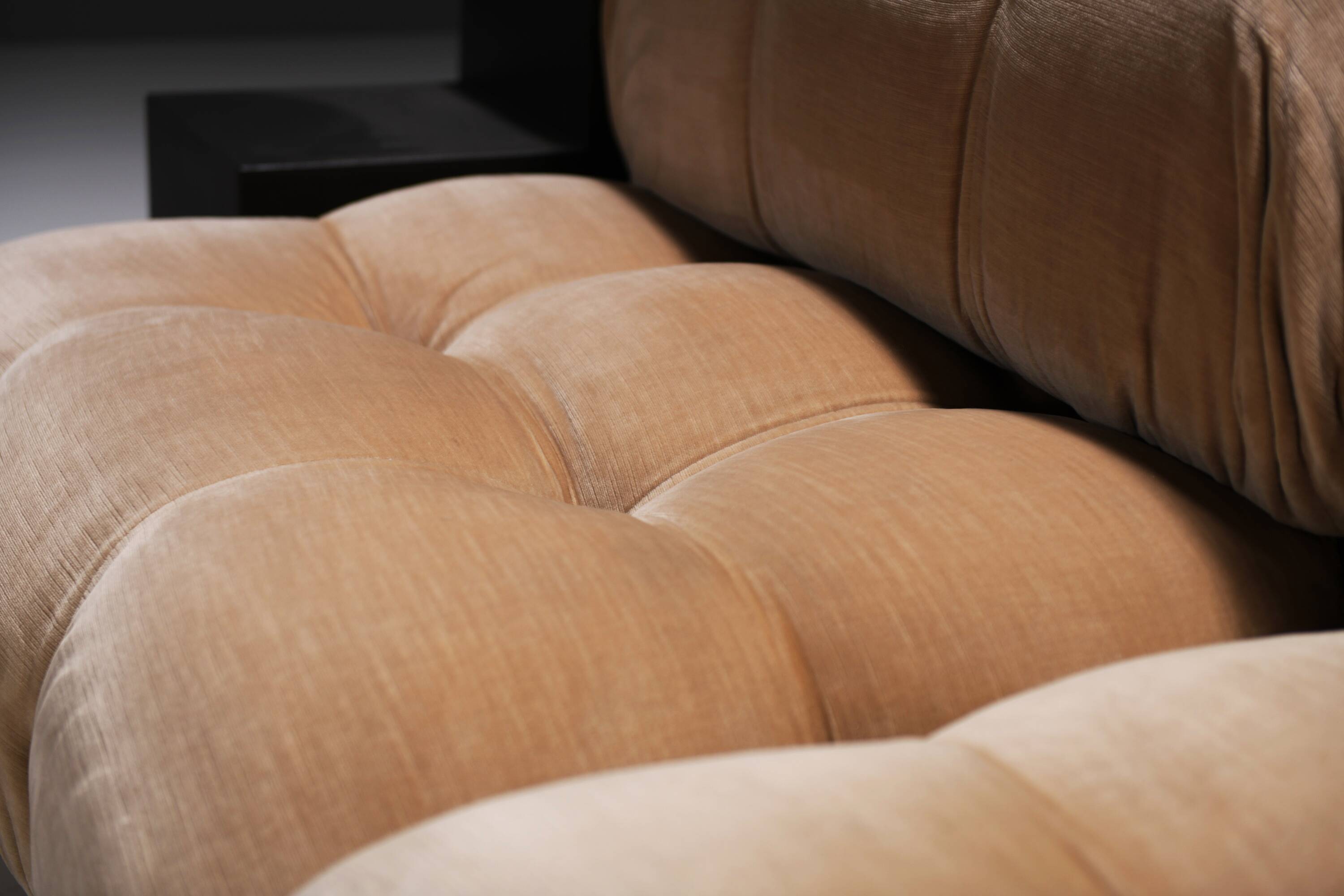 Vintage Camaleonda set & 3 Gli Scacchi tables by Mario Bellini for C & B Italia