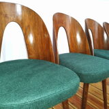 Set of four chairs, designed by A. Suman, Tatra Nabytok, Czechoslovakia, 60s