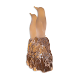 Penguins on crystal block