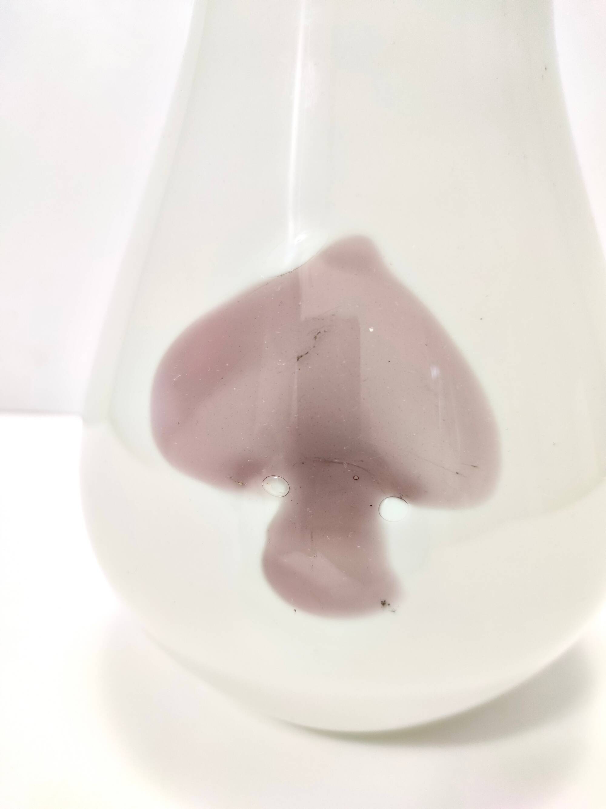 White Murano Glass Vase attr. to Dino Martens for Aureliano Toso