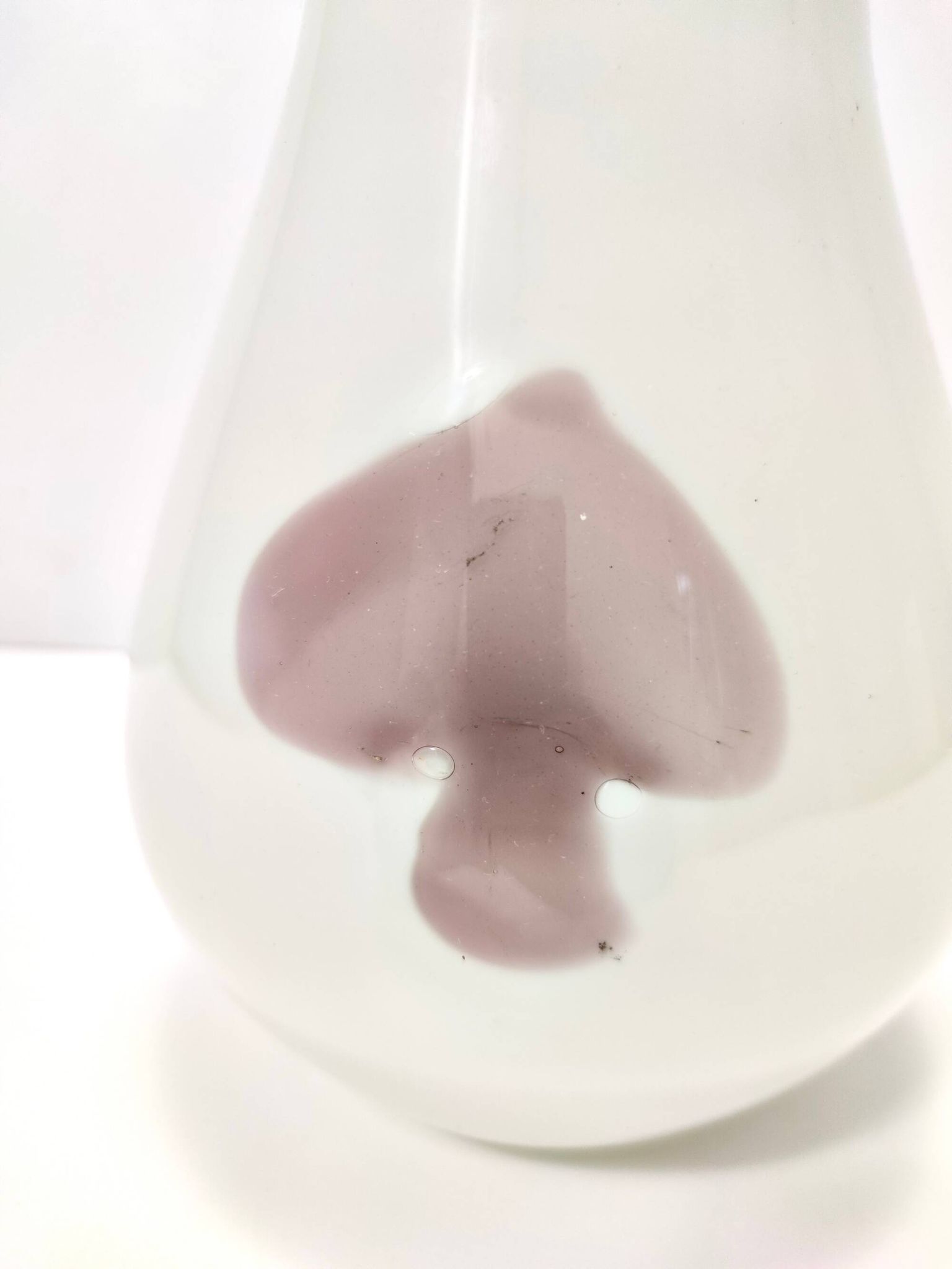 White Murano Glass Vase attr. to Dino Martens for Aureliano Toso