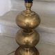 Vintage brass double globe lamp