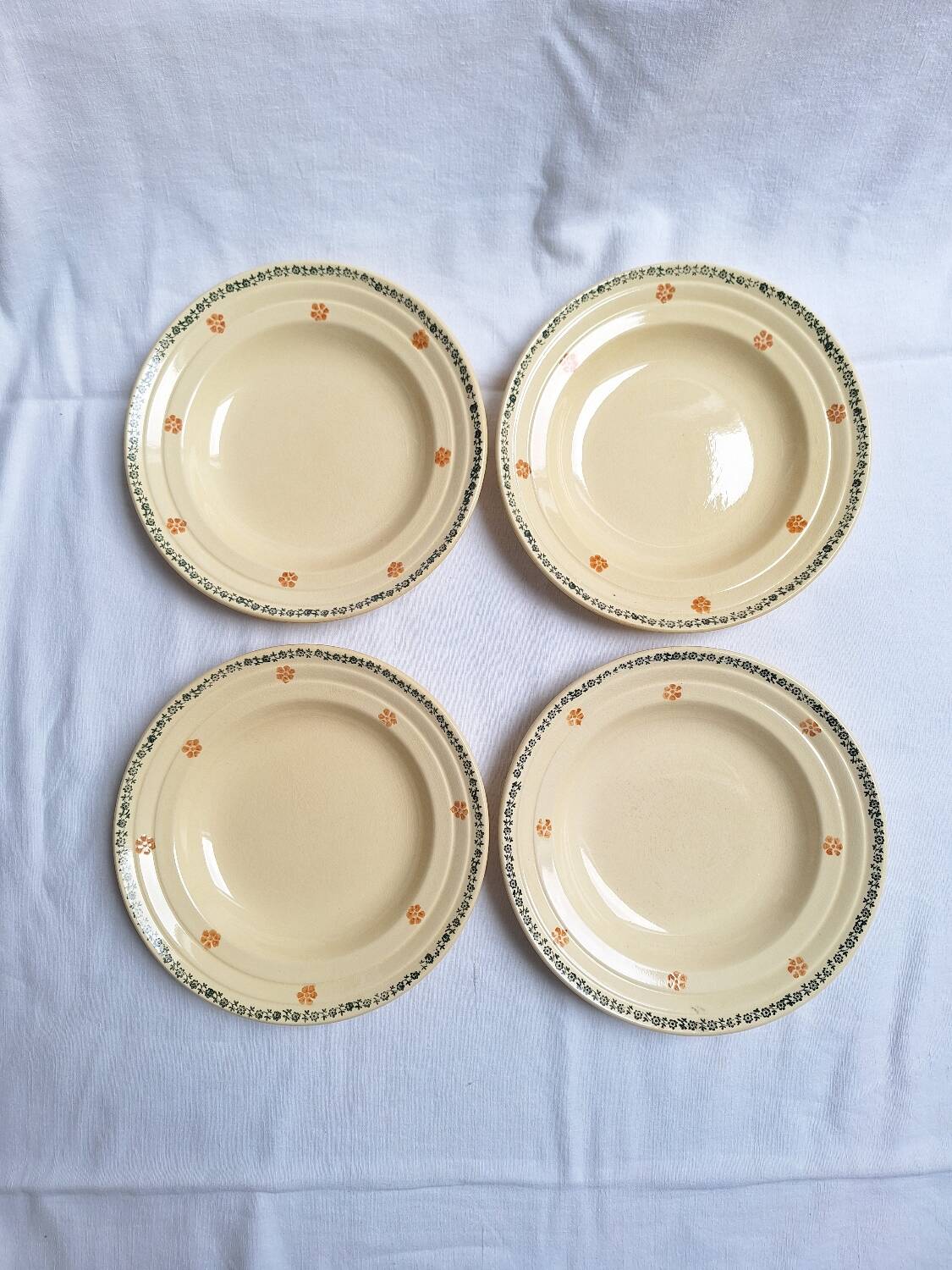 Vintage soup plates