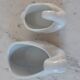 Duo of ceramic swans 50s-60s
