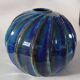 Art Deco Stoneware Ribbed Ball Vase by Alphonse Cytère  - Rambervillers