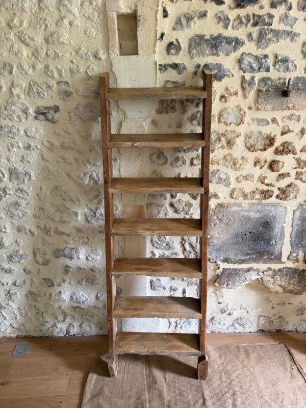 Échelle en bois décorative ou porte serviette