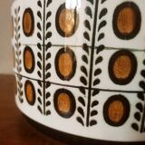 Earthenware casserole by Boch walnut model