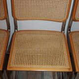 Lot of 4 chairs Marcel Breuer Cesca B32