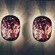 Appliques murales en verre scandinaves d'El Light, ensemble de 2