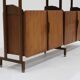 Vintage Italian mid-century bookcase wall cabinet from the 1960s, Italy.
