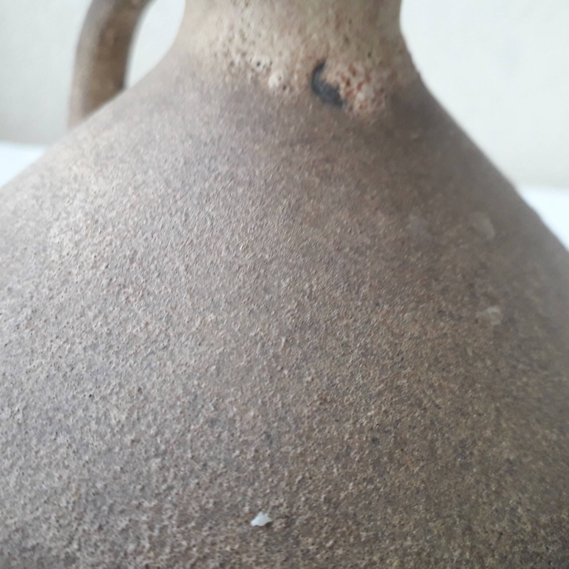 Ceramic candlestick signed