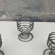 4 vintage stainless steel spiral egg cups from 1970