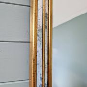Mirror with wooden gilded frame, Deknudt (Belgium), 1970