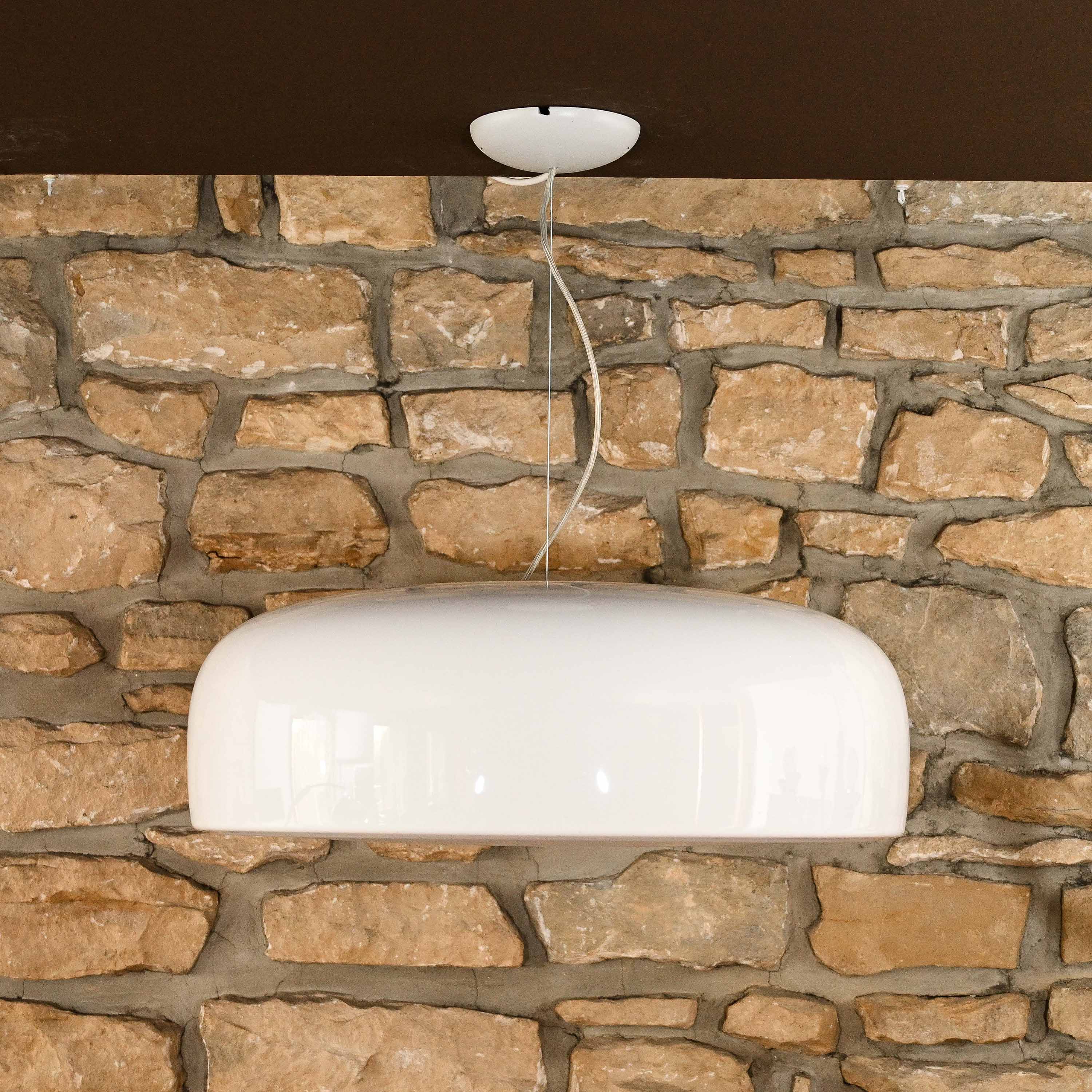 Hanging lamp Smithfield in white lacquered aluminium designed by Jasper Morrison