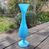 Blue opaline vase