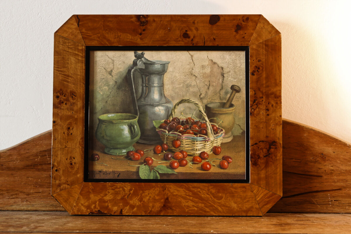 Still life, art deco frame