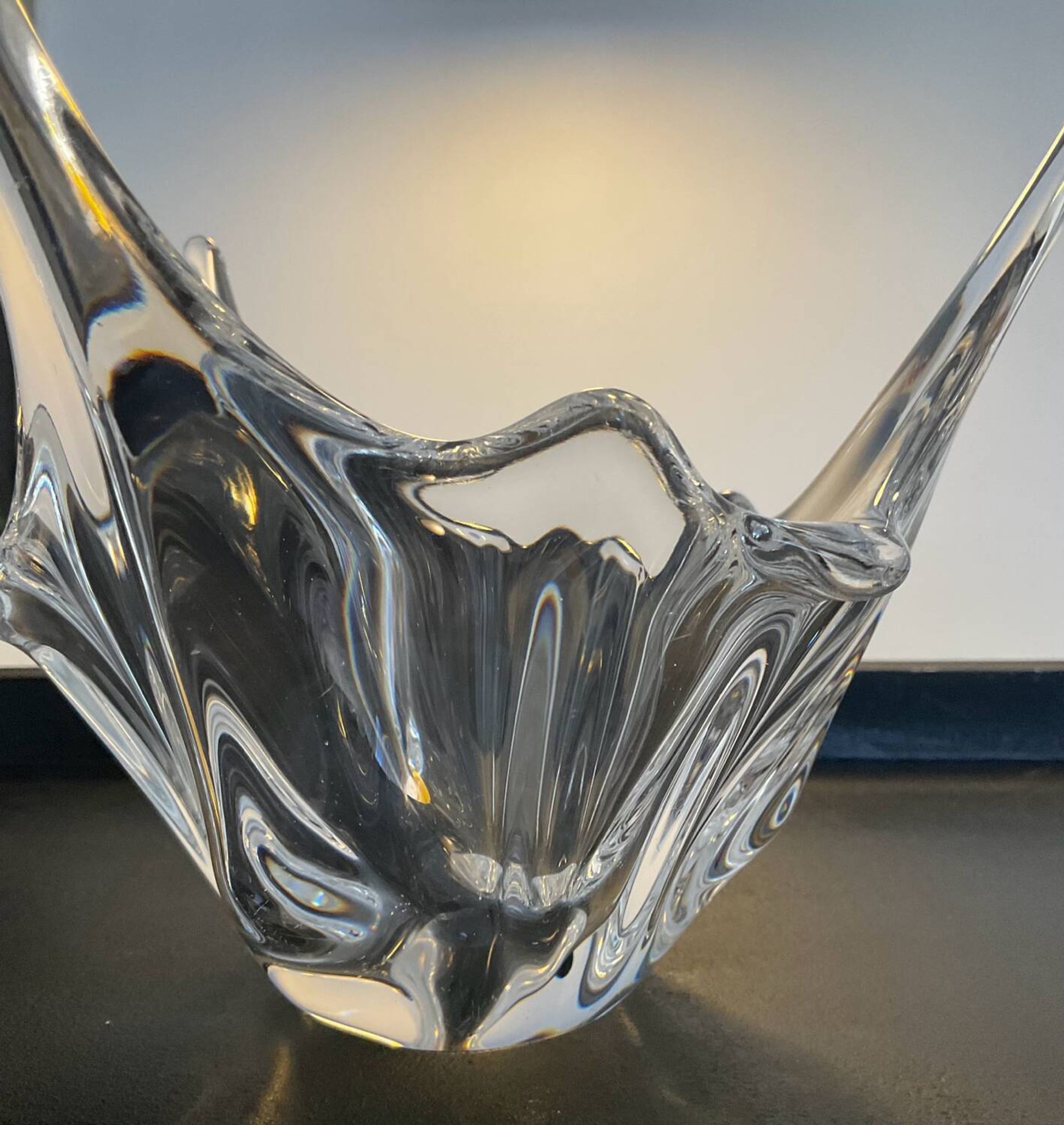 Vide poche vintage en cristal