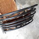 6 chaises rotin fer forgé vintage