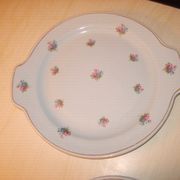 Vintage blue Hamage dessert service
