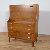 Mid-Century Danish Walnut Secretary by Borge Mogensen for Soborg Mobler, 1960s