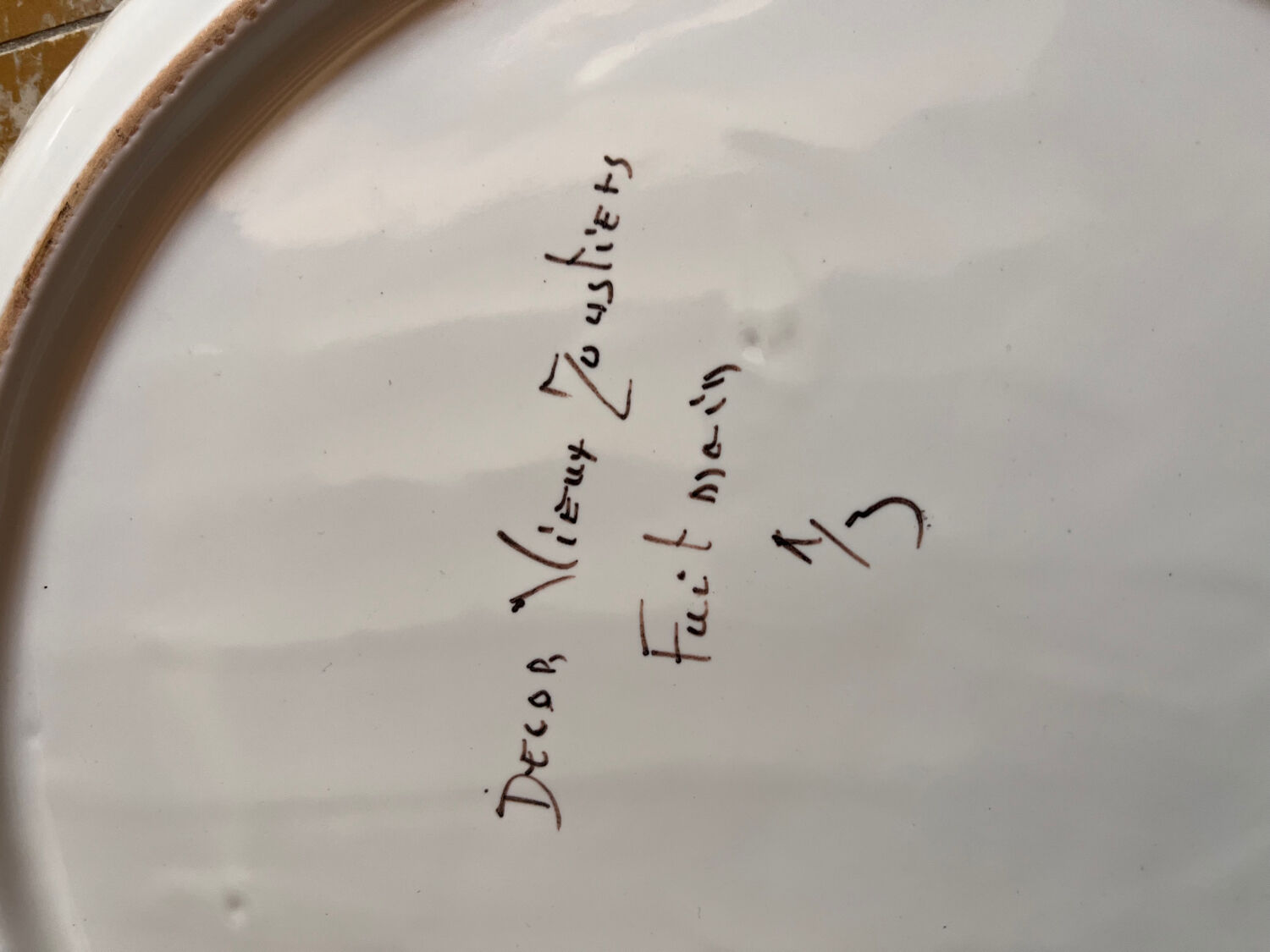 Pie dish Vieux Moustiers