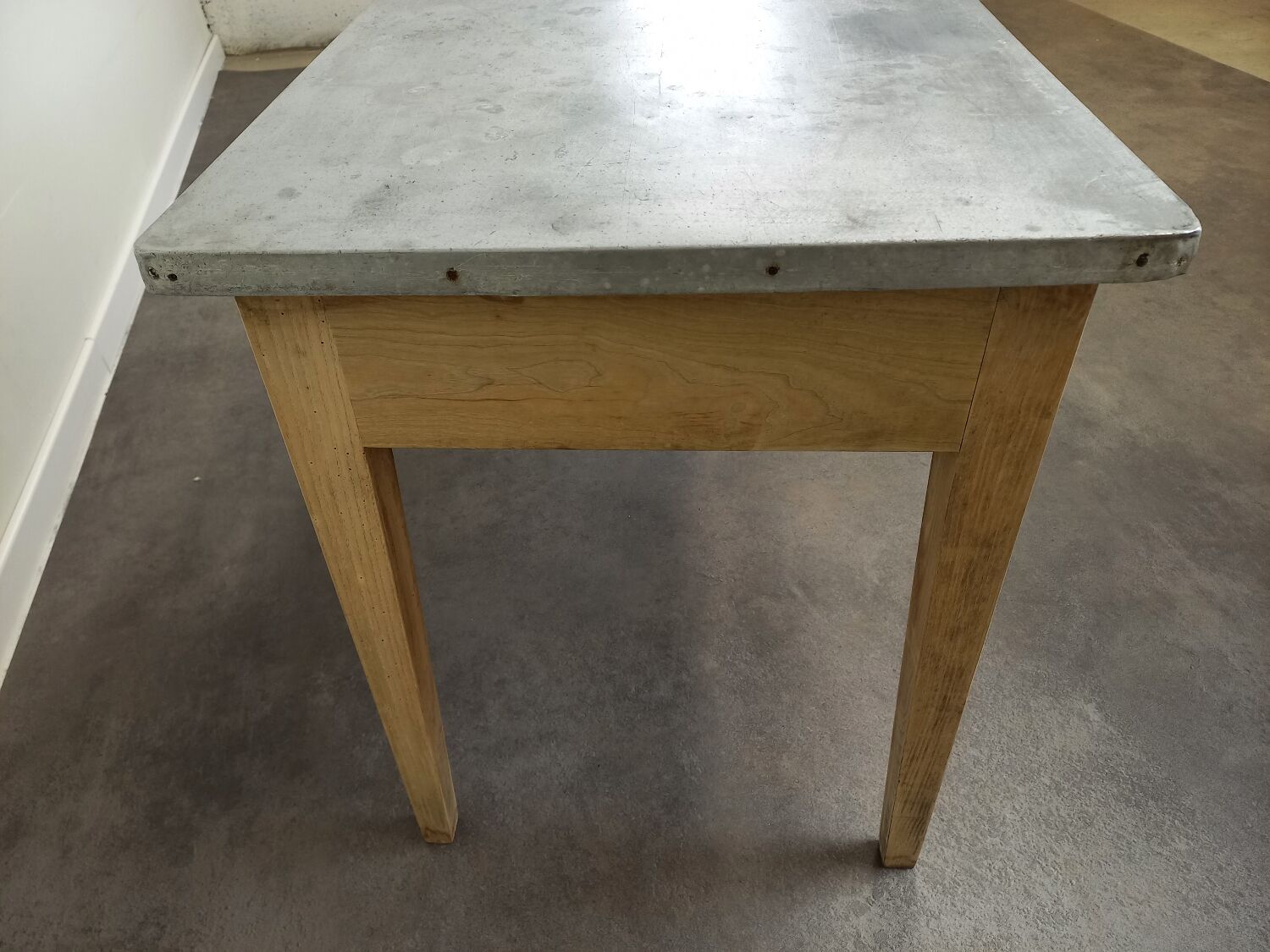 Bistro table zinc tray 185 cm