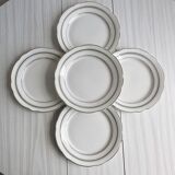 5 large Digoin & Sarreguemines Vendôme plates