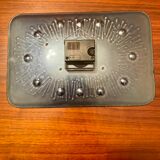 Rectangular wall clock enamelled franco Bastianelli signed LAURANA design 60.