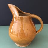 Glazed stoneware cider pitcher