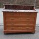 Commode chêne et marbre