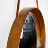 Teak Wall Mirror by Uno and Osten Kristiansson for Luxus Vittsjö Sweden
