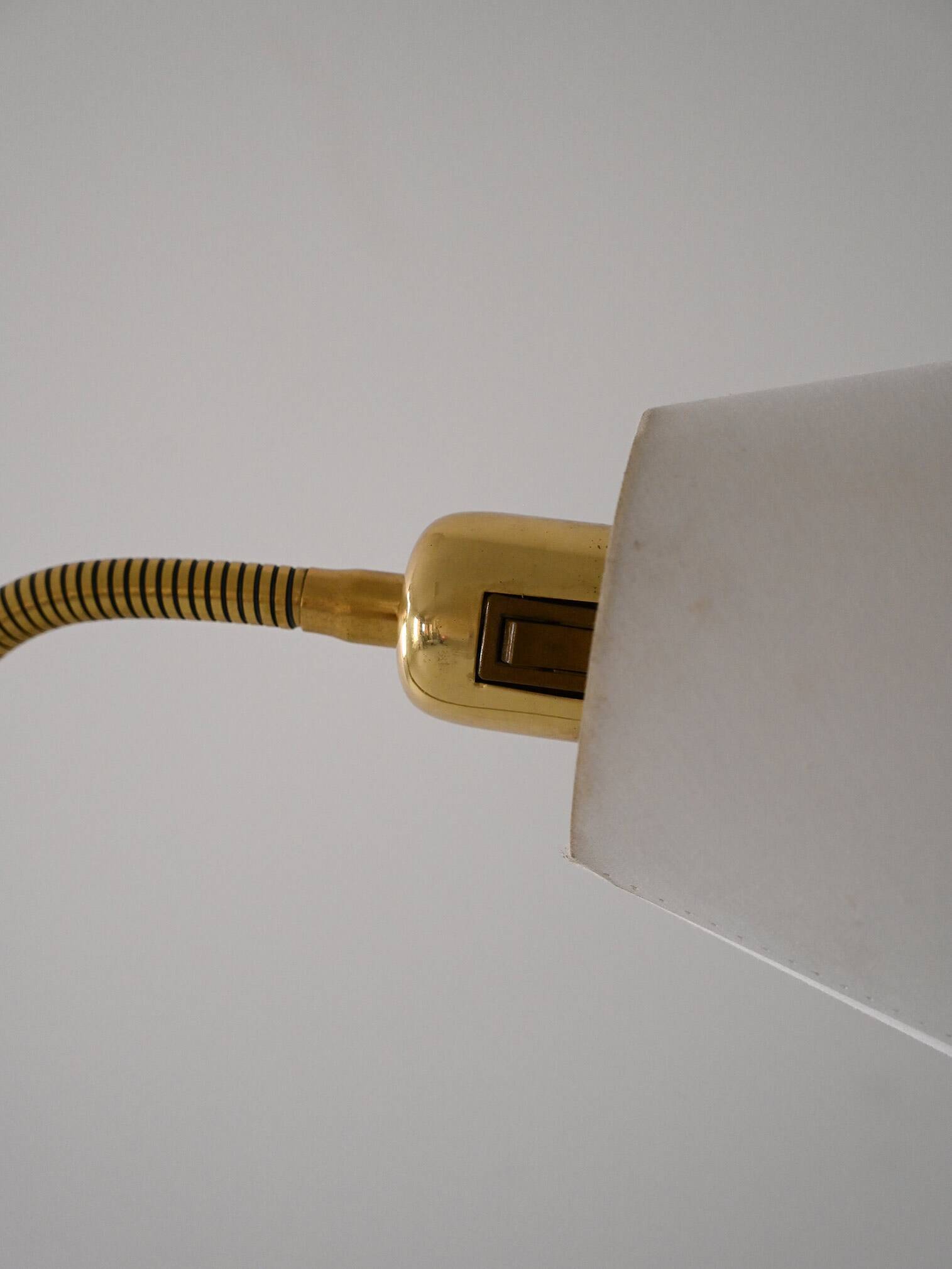 Scandinavian vintage gold floor lamp