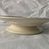 4 blue and white service dishes Alesia Longchamp Iron Land early 20th century