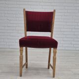 1970s, set of 6 Danish dinning chairs, very good condition, oak wood.