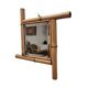 Antique French Bamboo Mirror, late 1800s