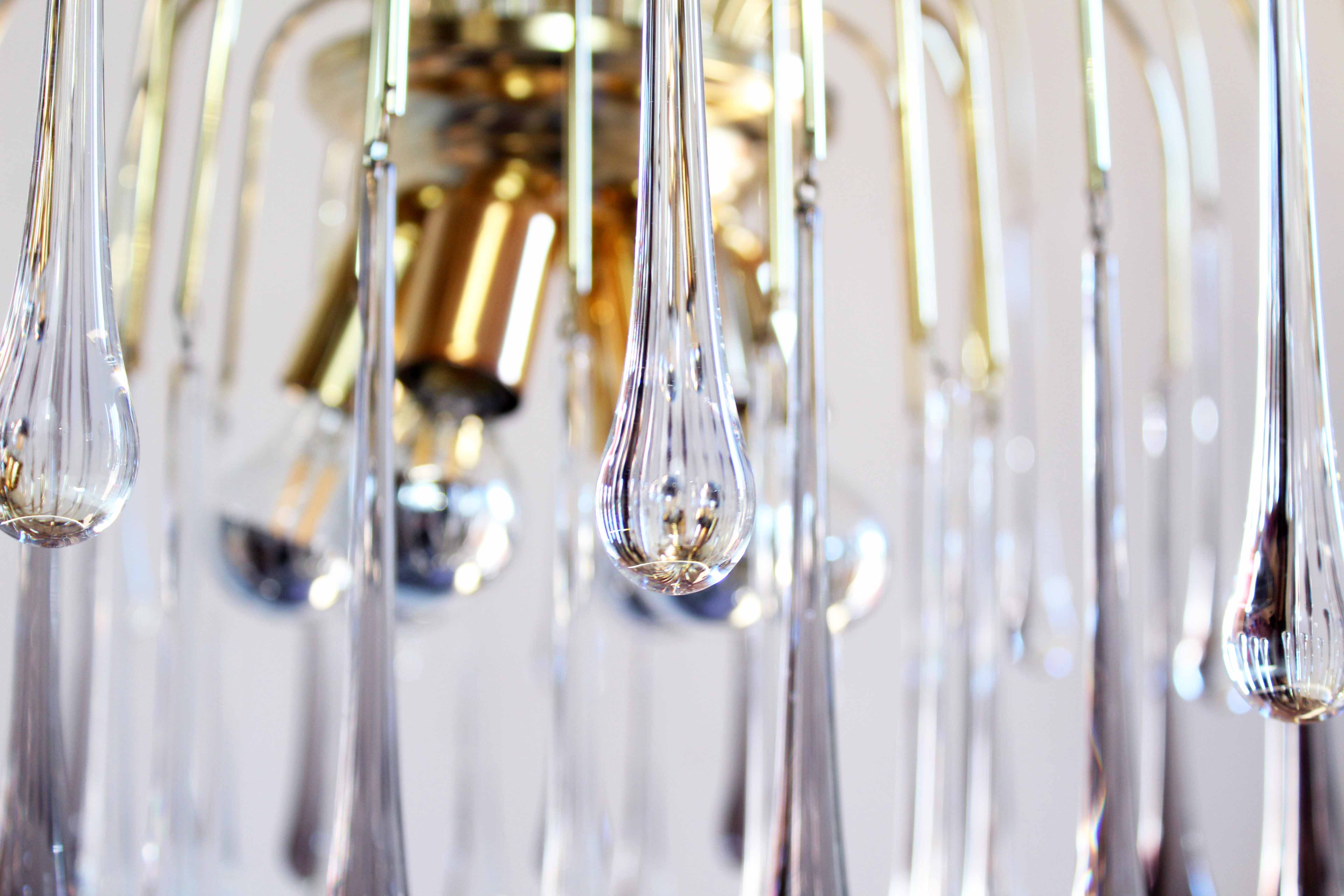 Paolo Venini's "drops" chandelier for Eurolux