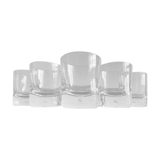 Set de 5 verres gobelets à whisky scandinave en cristal