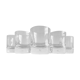 Set of 5 glasses of Crystal Scandinavian whisky cups