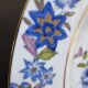 Lot de 6 assiettes plates florales vintage
