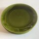 Set de 6 assiettes plates 1960 en faience verte