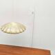 Modern UFO disc cocoon pendant lamp from the mid-century by Friedel Wauer for Goldkant Leuchten, Germany, 1960s.